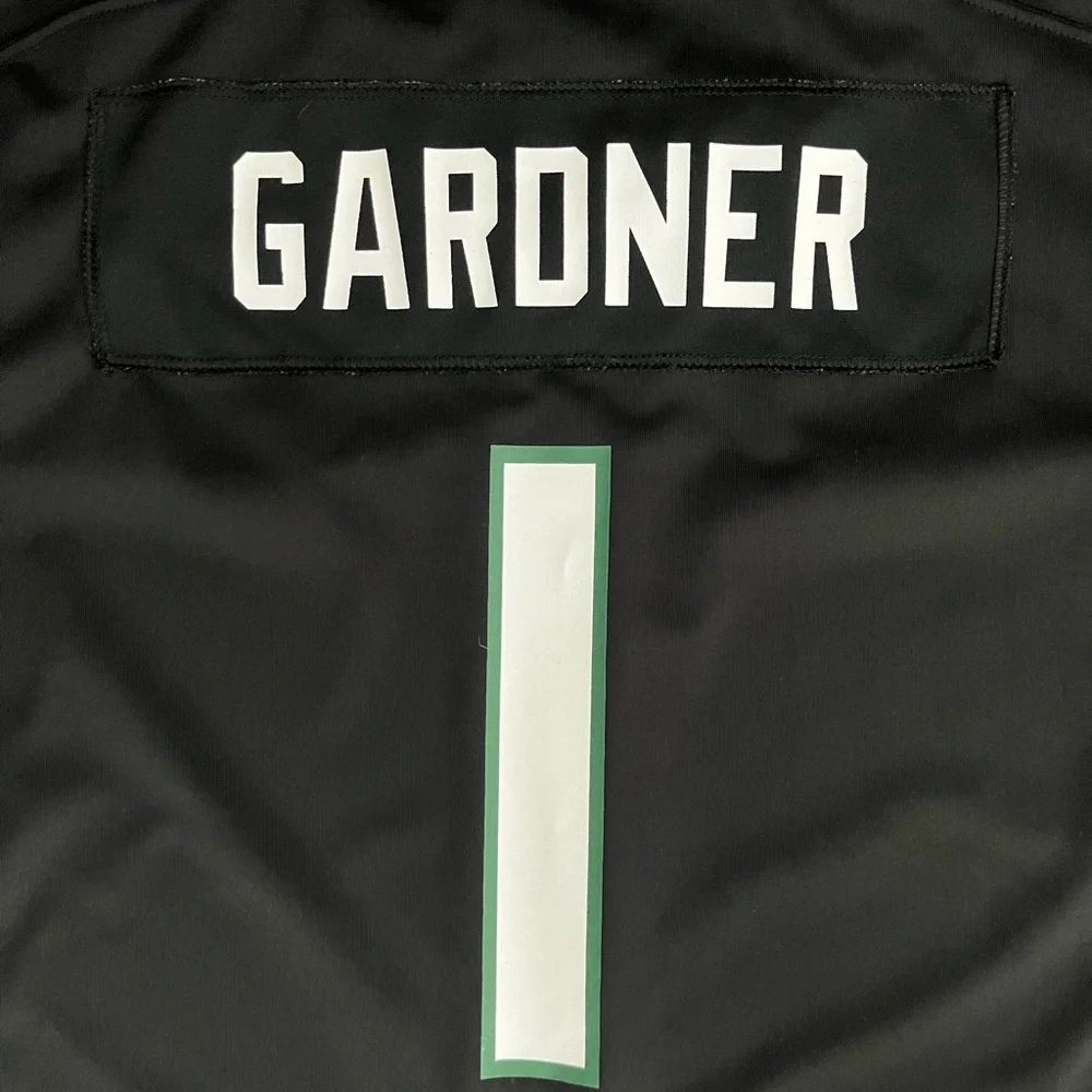 NFL Nike New York Jets Sauce‎ Gardner Black and Green Jersey Youth Large
